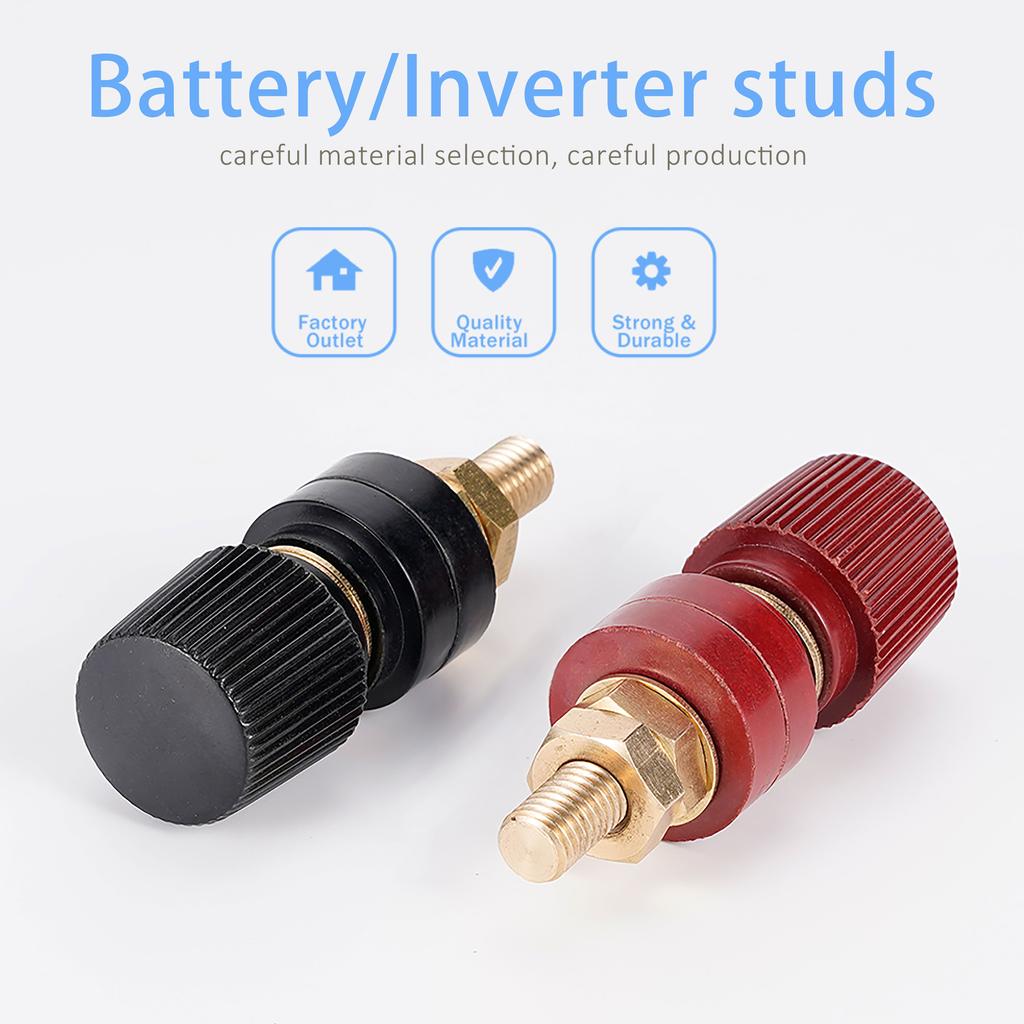 2 teile/satz Auto M6 M8 M10 Messing Stud Premium Remote Batterie Power Junction Post Stecker Ersatz Terminal Kit Auto Zubehör