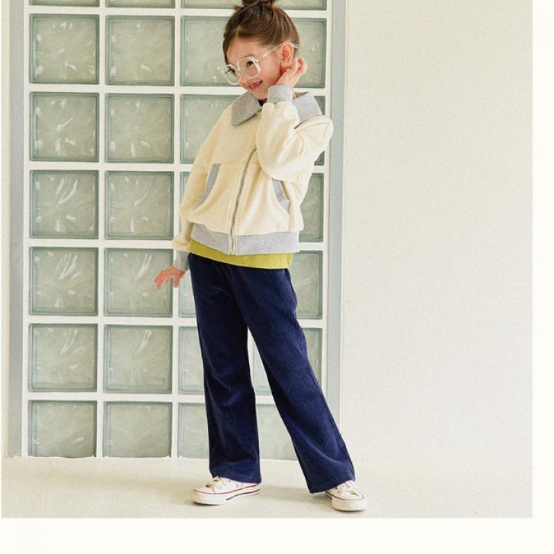  Olivan  Color Embroidery Pocket Hoodie Zip Up  2Color 