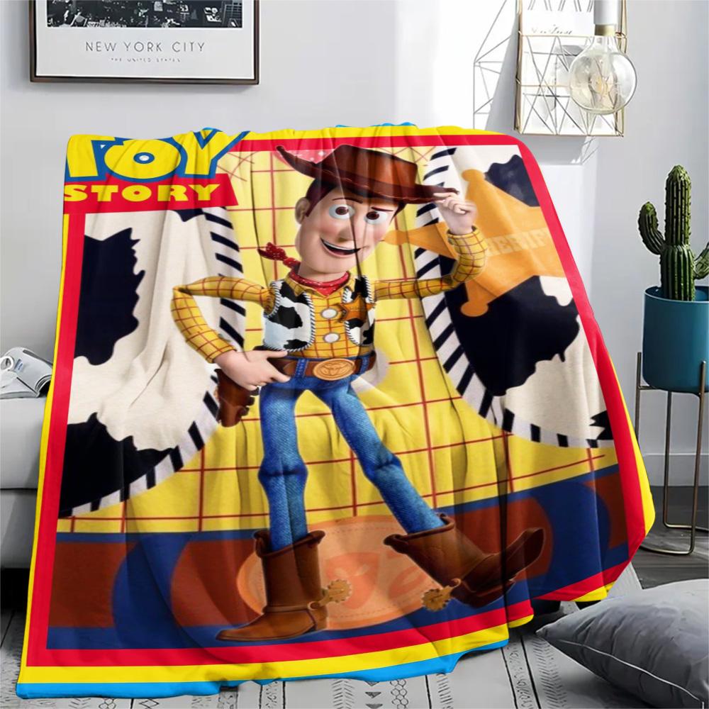 Toy Story Woody Character Print Blanket Suitable For All Seasons Home Decor Digital Printing Office Rest Blanket Machine Washable
