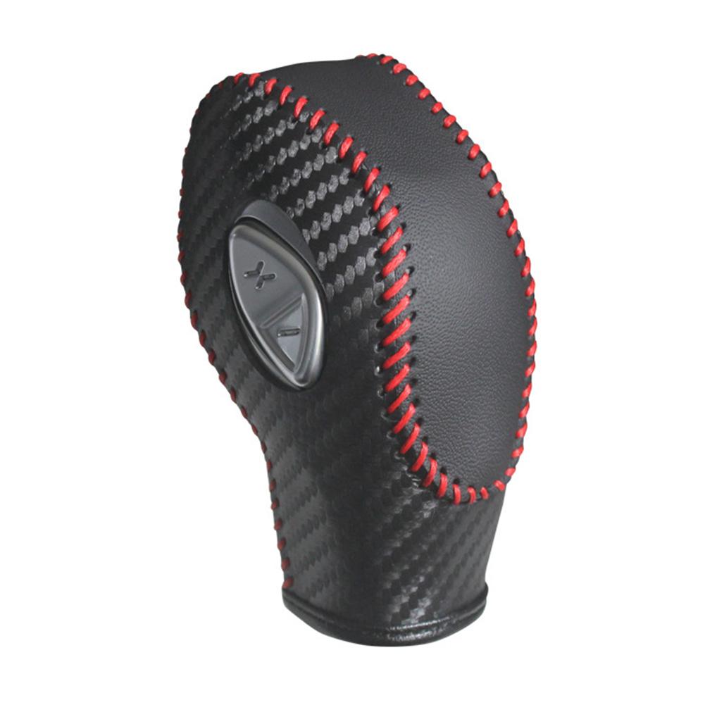 

Для Ford EcoSport Escape Fusion C-Max Автомобиль Искусственная Кожа Углеродное Волокно Накладка на Ручку Переключения Передач