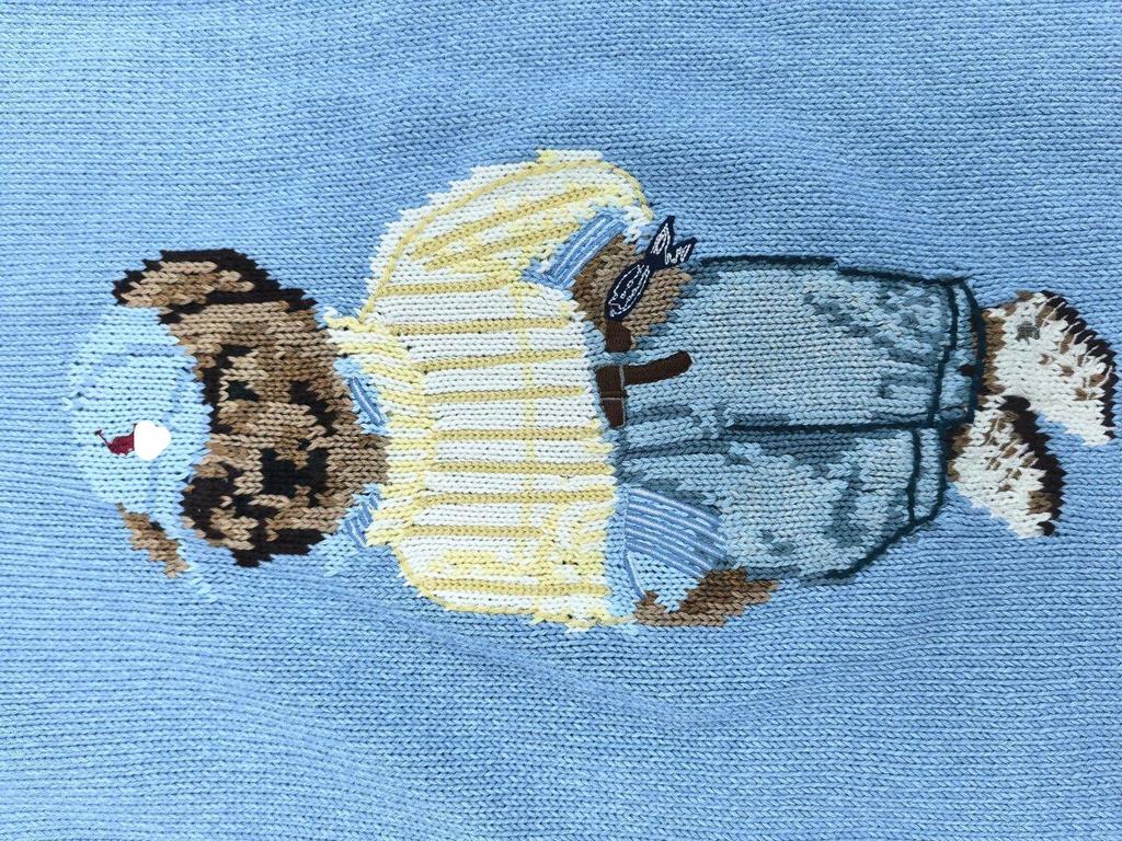 Premium Women's Cotton Heavy-Duty Little Bear Sweater for Autumn/Winter 2025