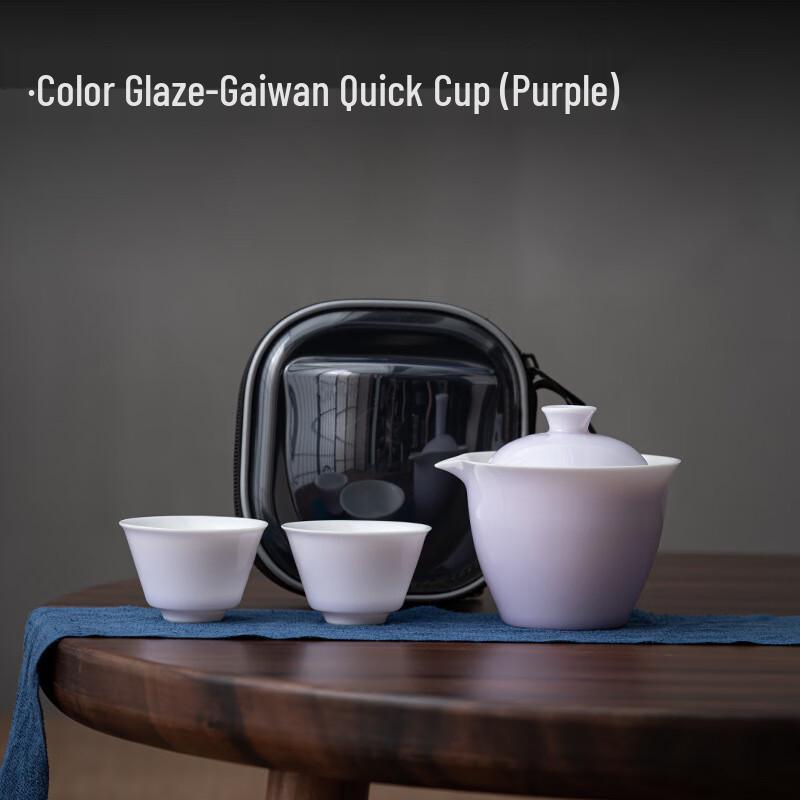 Mutton Fat Jade Ceramic Travel Tea Set