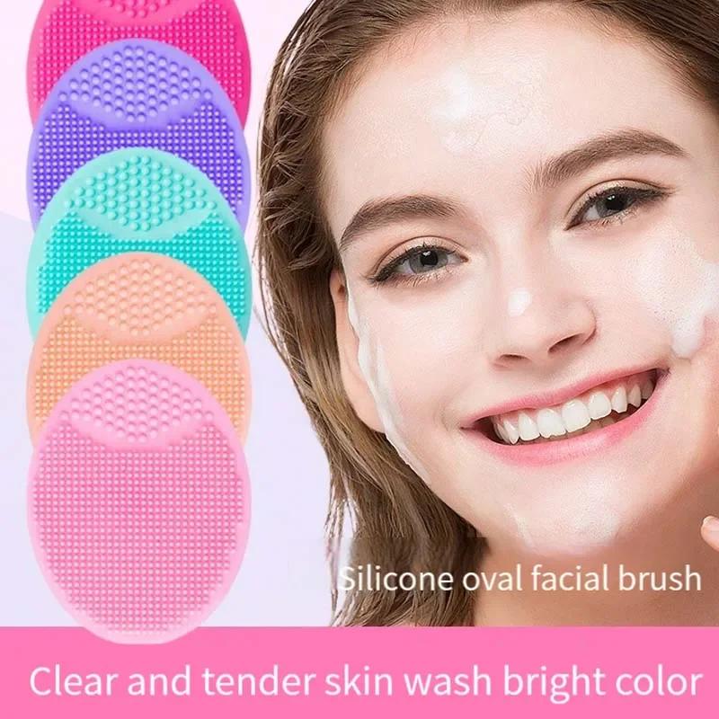 Silicone Face Skin Care Facial Cleansing Brush Face Exfoliator Scrubber Blackhead Acne Face Wash Brush for Deep Cleaning