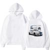 Mens Hooded Cotton Blend Sweatshirt With Printed Design Regular Fit Casual Wear