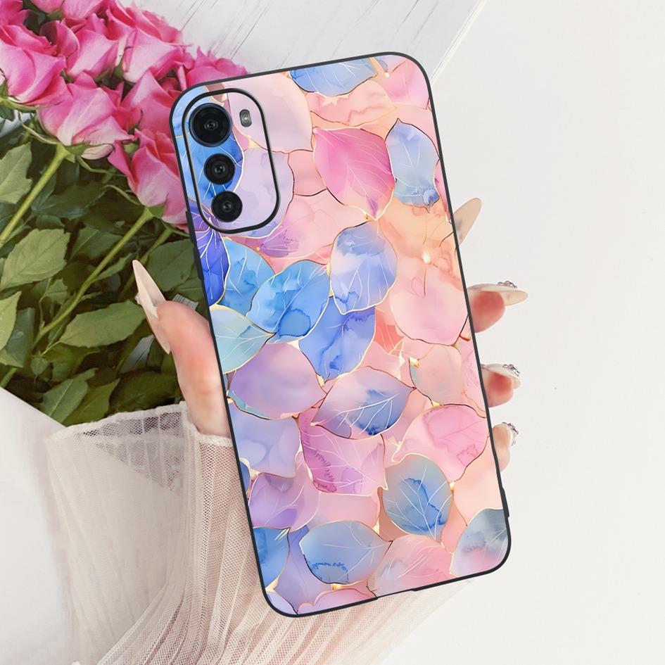 Silicone Case For Motorola Moto E32 E32s Cover Fashion Cartoon Dragon Painted Fundas Soft TPU Bumper For MotoE32 MotoE32s Casing
