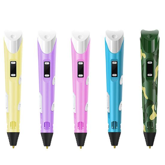 Printing Pen Filament 3D Painting Pen with LED Display Kids DIY 3D