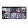 Letters Nail Stamping Plates Flower Pattern Nail Art Stamp Stencil Nail Art Tools Painting Nail
