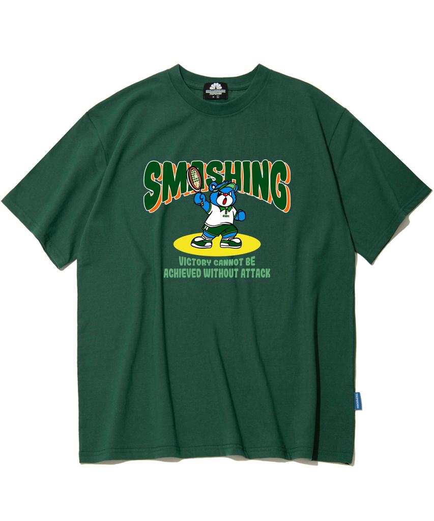 TRIPSHION Smashing Bear Graphic T-Shirt - 8 Colors (Type A)