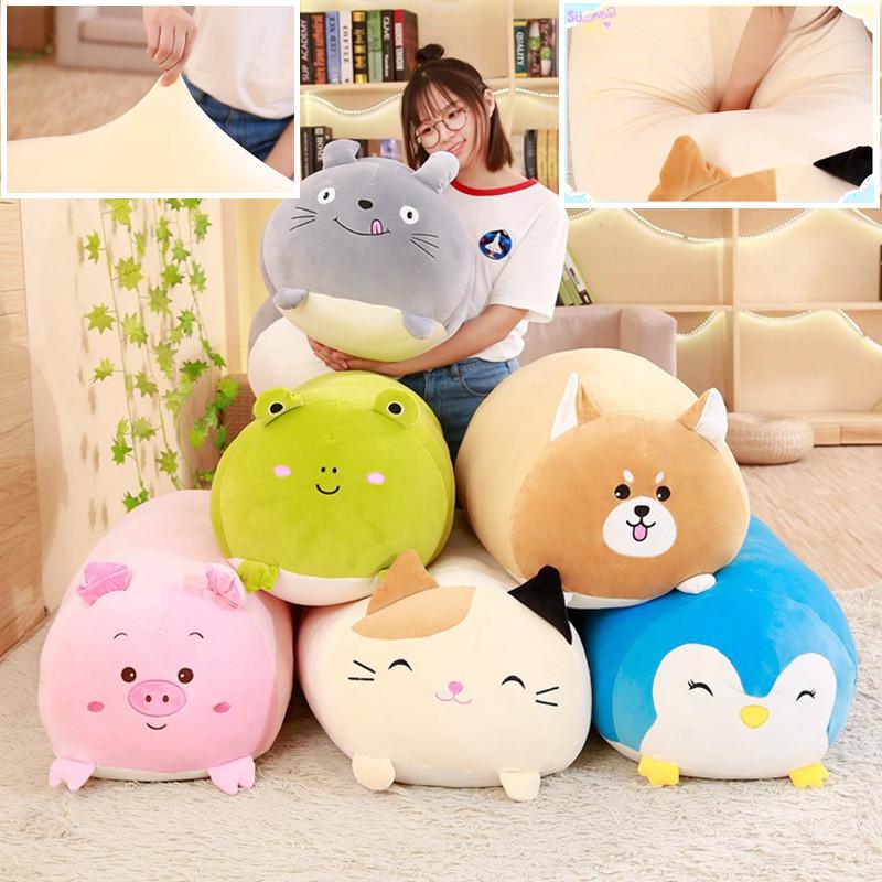 Oreiller Corps Peluche Shiba Inu et Cochon - Doux, Confortable et Disponible Maintenant !