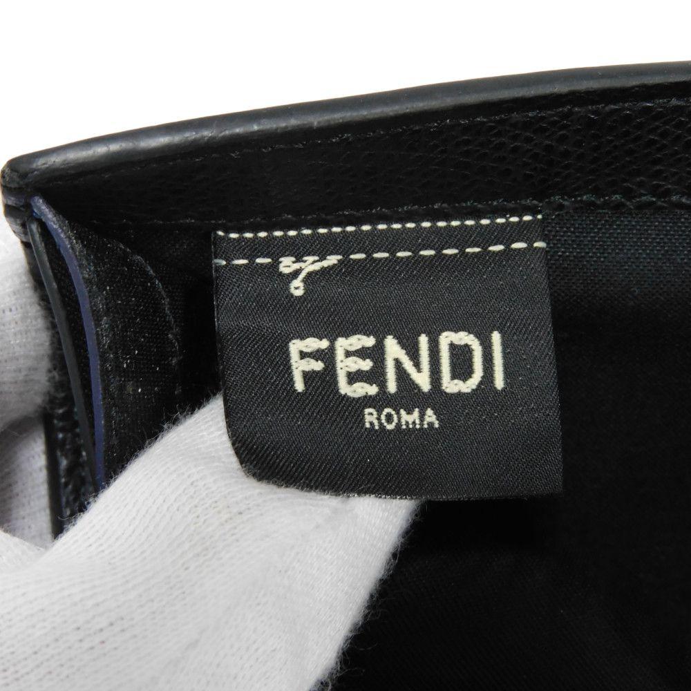 Used Bag Bugs Bifold Wallet (11491) with Eye Motif Multicolor Logo (7M0169 AC9I F0X93 7941) in Black, Men's from Japan