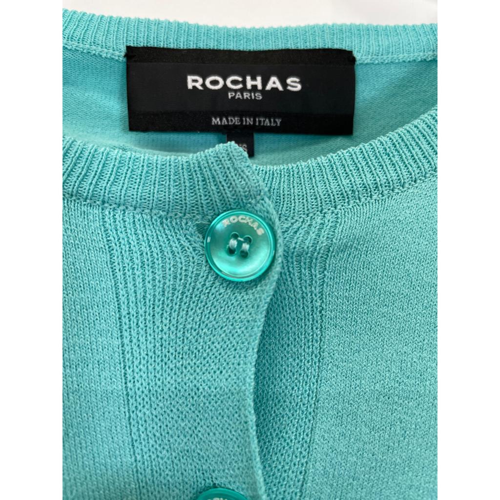 ROCHAS 23Stainless Steel Light Blue ROPW75051A Rayon Blend Cardigan tops XS Light blueUsed