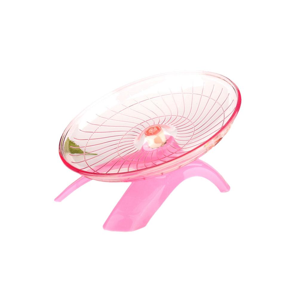 Hamster Silent Running Wheel Small Pet Flying Saucer Exercise Wheel Non-slip Jogging For Hedgehog Parrot Cage Accessories F1Q4