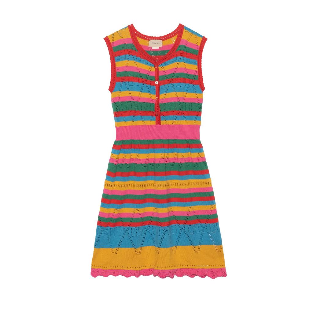GUCCI Dress SS22 Multicolor Kids' (Unisex) Dresses 676800 XKB7E 5152