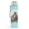 1PC Gorilla Grunge Text Design 750ml Color Plastic Sports Water Bottle Leakproof Flip Straw Lid Suitable for Sports Office Home Use