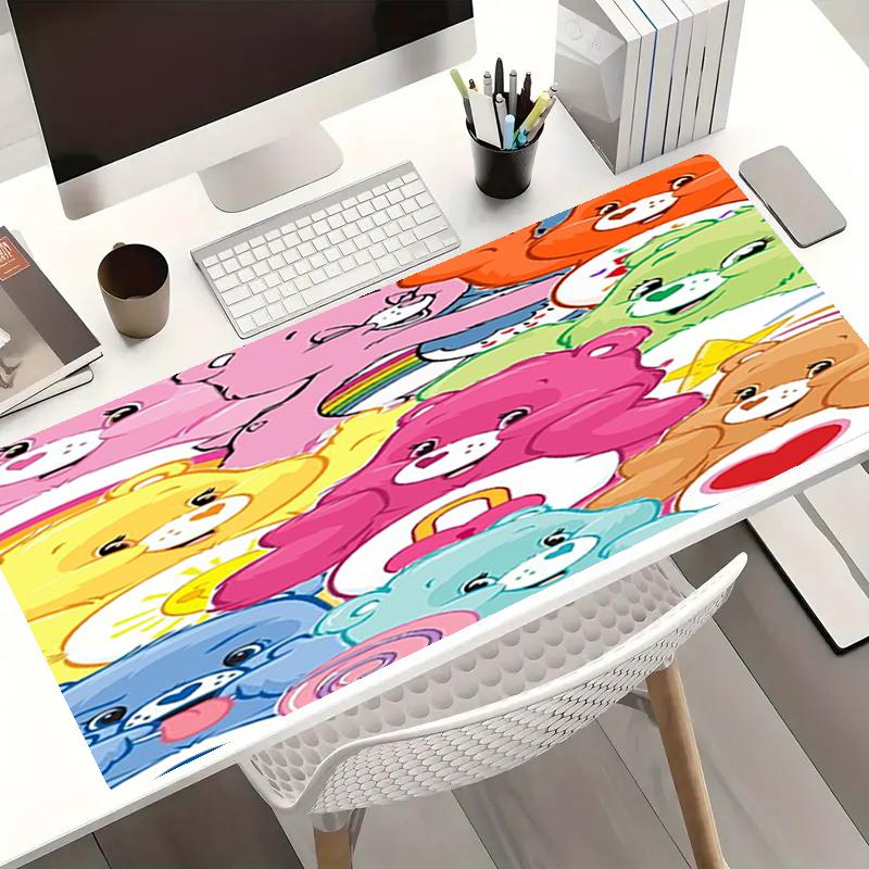 Bear Theme Mouse Pad, Non Slip Rubber Base, Multifunctional Office & Home Decor, Perfect for Workspace Personalization.
