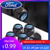 Nuovo 2026 Adesivo per Auto 5pz Tappo Valvola Pneumatico Ruota Auto in Metallo Coprivalvola Aria per Ford Fiesta Mustang EcoSport ESCORT Ranger Fusion Ka