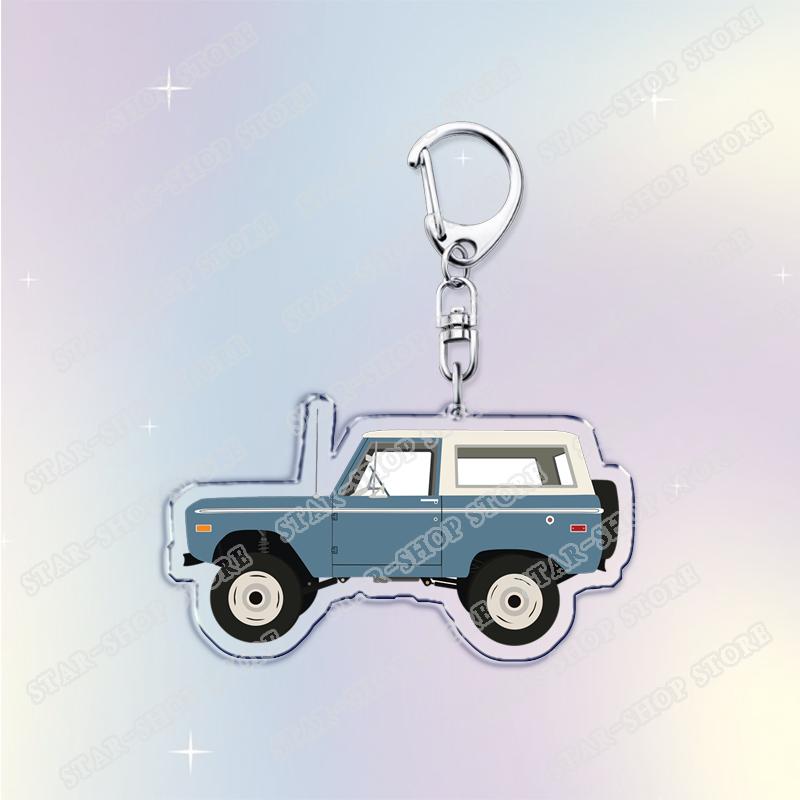 Vintage Classic Old Truck Keychains for Accessories Jewelry Retro Vector Car Keyrings Fans Friends Gifts
