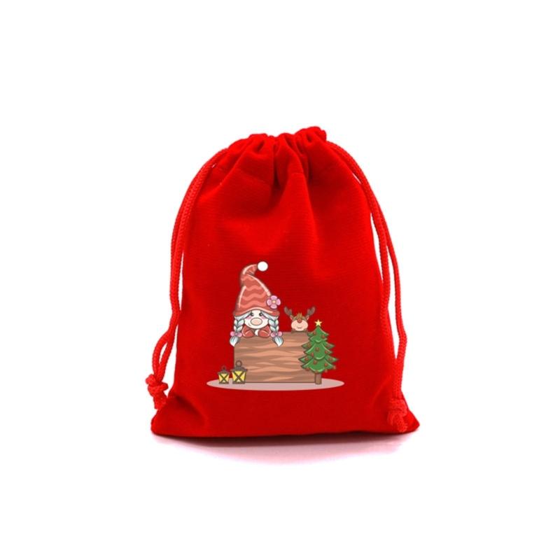 10Pcs Practical Drawstring Storage Pouches Jewelry Packaging Case for Holiday