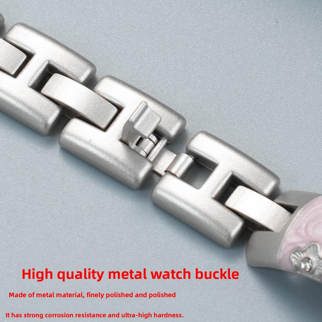 Cinturino in metallo da 14 mm per orologio Garmin Lily 2 Elegante da donna Bianco oro rosa rosa cinturino braccialetto impermeabile accessori smart watch