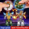 Cross-Border Transforming Robot Finger Spinner: Children's Decompression Toy
