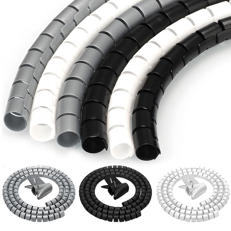 An Open-type Conduit for Wire Management with a Plastic Insulating Sleeve of 8-16MM Diameter To Protect Wires Wound Pipe 2M