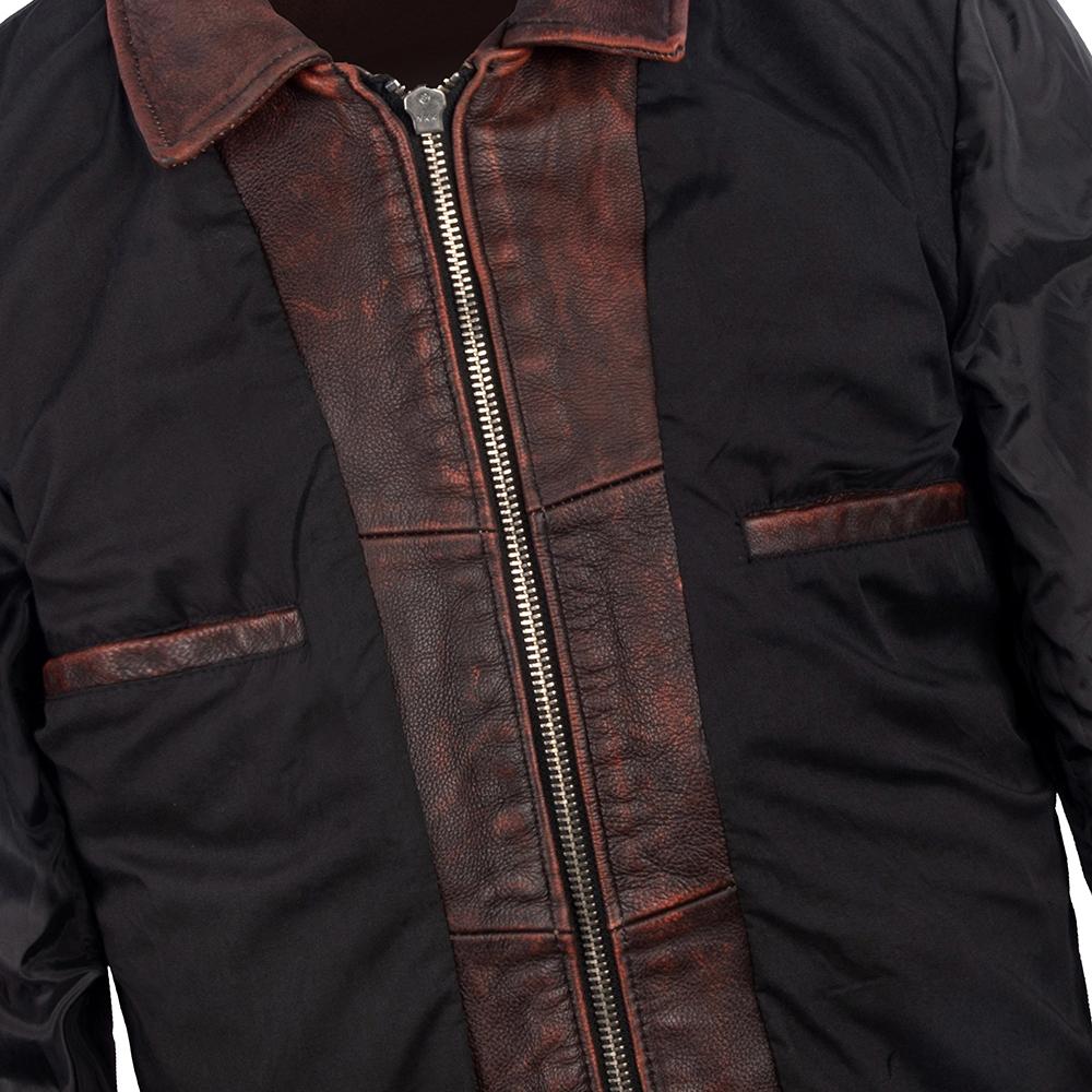 M65 Hunting Vintage Red Brown Genuine Leather Jacket Men Soft Real Cowhide Black Winter Coat Biker Jacket