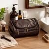 PU Leather Travel Wash Bag Waterproof Storage Handbag Toiletry Bag Cosmetic Makeup Bag Travel