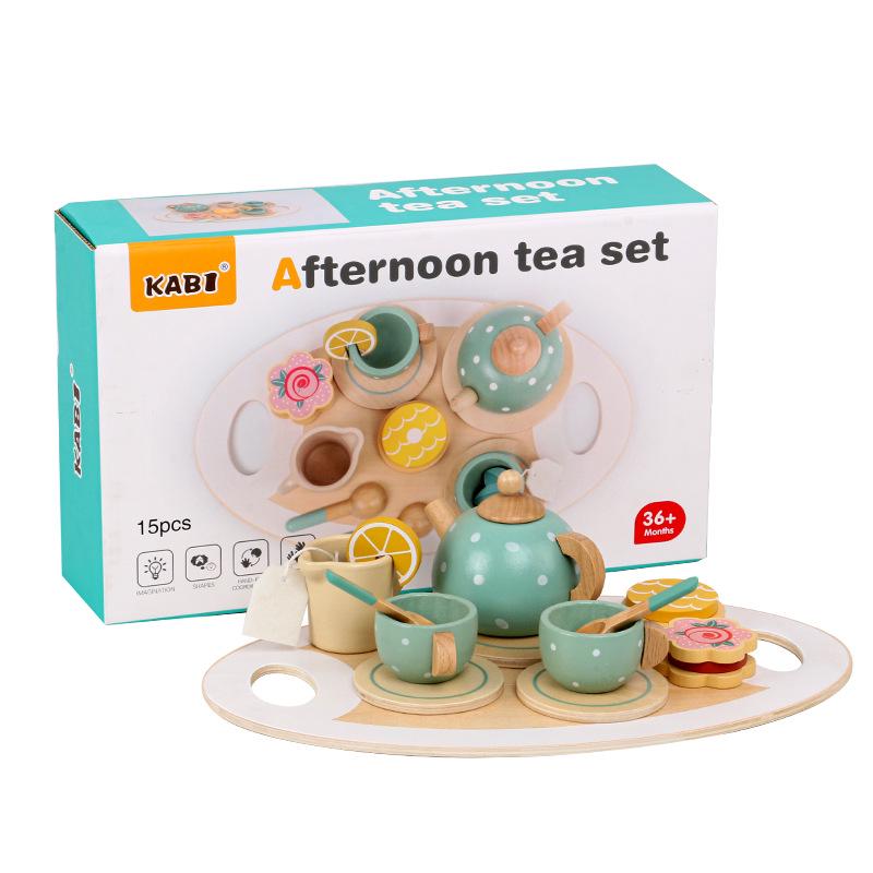Children s Wooden Afternoon Tea Dessert Play Set