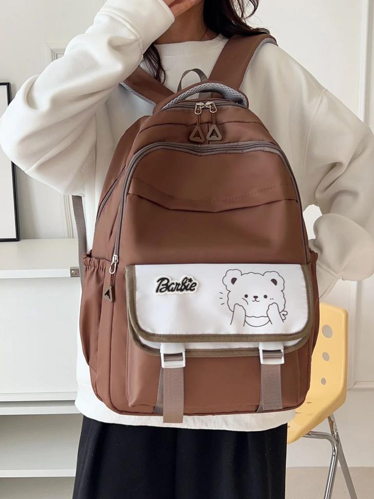 Schulranzen im neuen Stil: niedlicher und einfacher Rucksack für Mittel- und Oberstufenschüler und Kinder, großes Fassungsvermögen, doppelschultrig