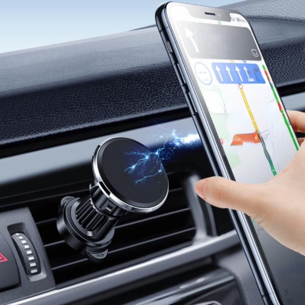 General Magnetic Car Air Outlet Mobile Phone Holder 360 ° Rotation Car Air Outlet Fixture Strong Magnetic Mobile Phone Holder