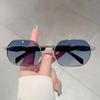 Vintage Polygonal Sunglasses for Men Women Gradient Lens Luxury Brand Design Outdoor Sun Glasses Gafas