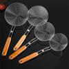 Stainless Steel Colander Strainer with Wooden Handle Hot Pot Oil Filter Skimmer Mesh Sieves Scoop Kitchen Utensils