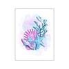 Mermaid Poster Cartoon Starfish Wall Art Hippocampus Nordic Poster and Print White Purple Canvas Painting Picture Home Decor No Frame