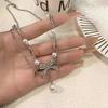 2025 New Light Luxury Niche Bow Pearl Necklace Versatile Premium Clavicle Chain Fashion Neck Chain Accessories
