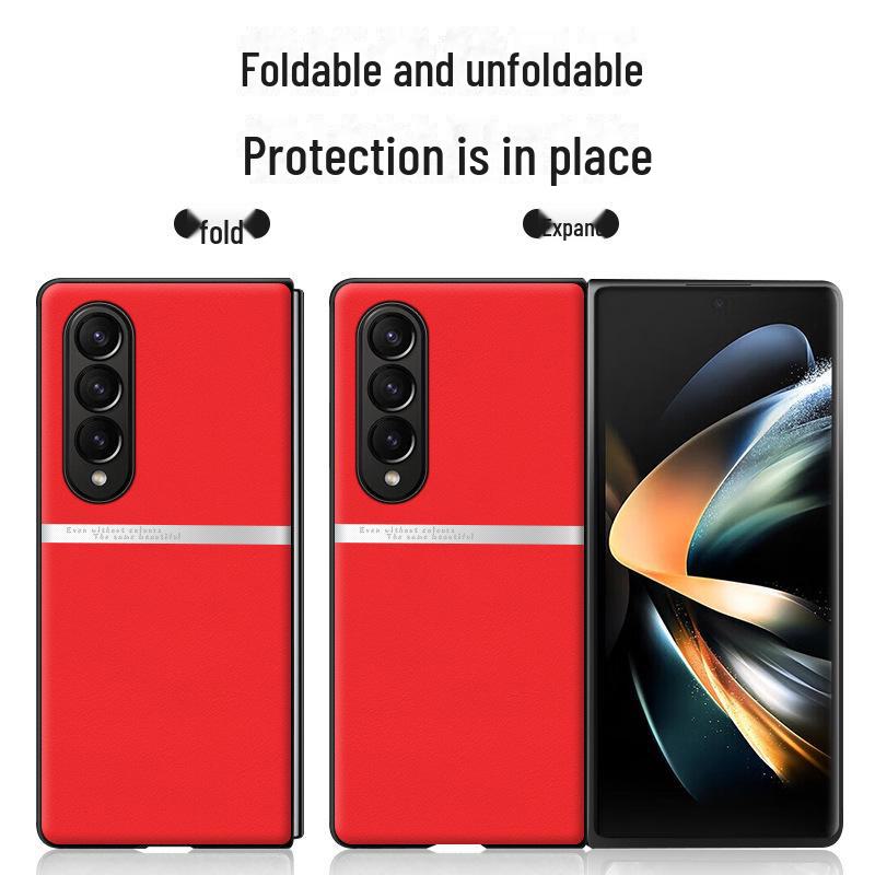Samsung ZFold4 Liquid Leather Schutzhülle: Sturz- und schmutzabweisend