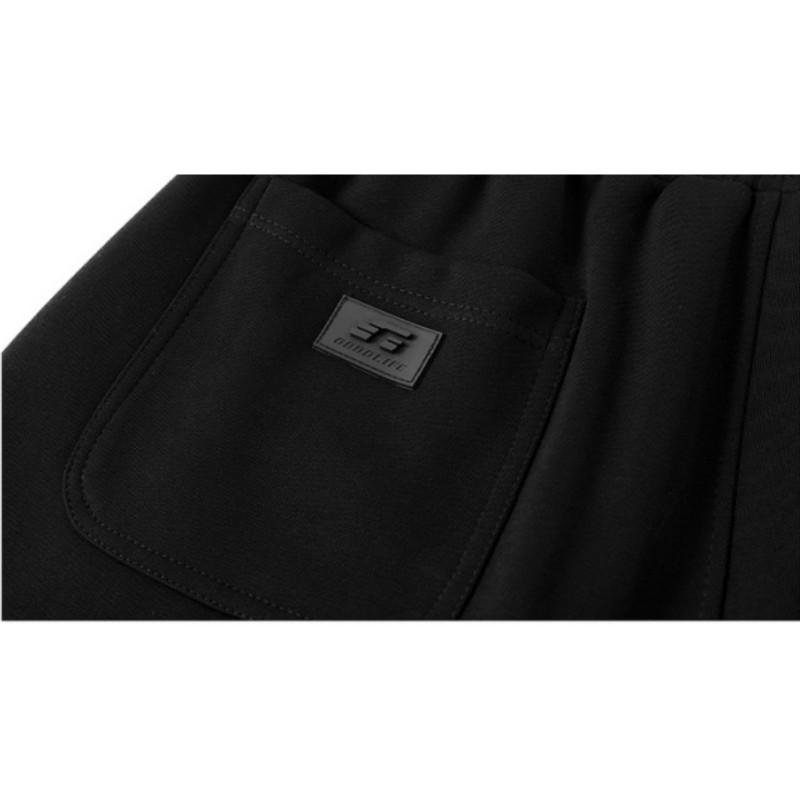 Costume de sport grande taille pour homme printemps et automne, ensemble deux pièces veste à capuche couleur unie + pantalon de survêtement