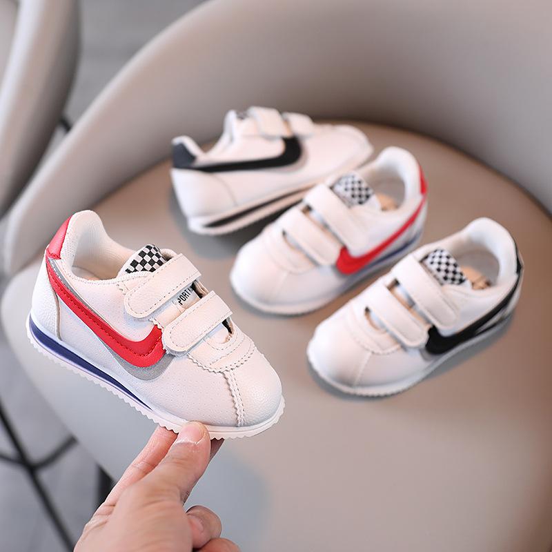 Baby sports shoes soft soled walking shoes white shoes uygun fiyatlı