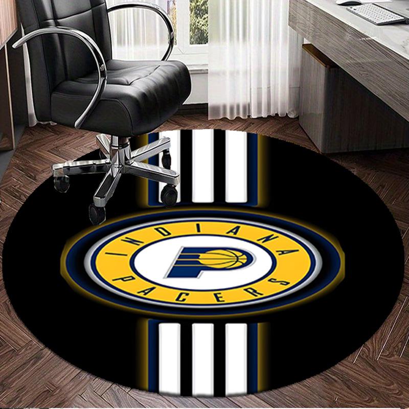 Pacers Basketball Team  Round Rug for Livingroom,Bedroom, Palyroom, Chair Rug, Area Rug, Circle Carpet, Large Size Fan Christmas Gift