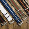 WatchGecko Ridge Military Nylon Watch Band - Stylish and Durable Navy Bond - 20mm