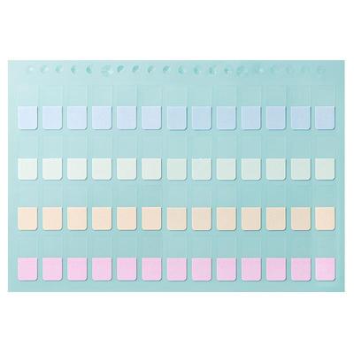 4 Sheets A5/B5 Binder Color PET Translucent Index Sticker Student Notebook Sort Label Index Tabs Book Marker Writable Sticky Notes