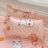 Fitted Sheet Set Cartoon Style Bedsheet Pillowcase Single/Queen Size Bed Cover Home Soft Bed Linen lençol de cama casal