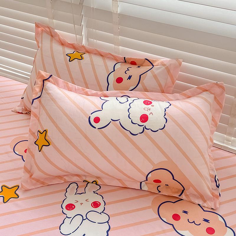 Fitted Sheet Set Cartoon Style Bedsheet Pillowcase Single/Queen Size Bed Cover Home Soft Bed Linen lençol de cama casal