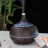 400ml Wood Grain Ultrasonic Aroma Diffuser with Remote Control - Essential Oil Humidifier for Home and Room Air Conditioning