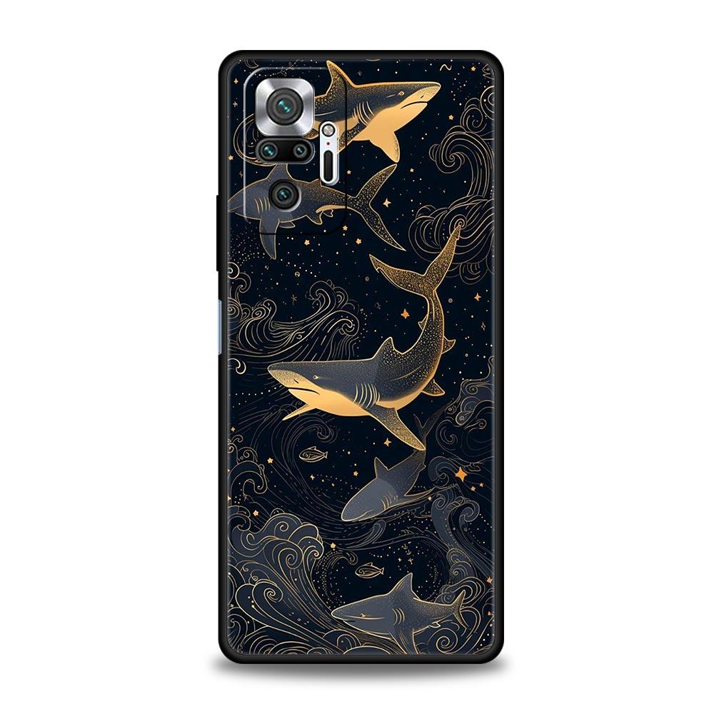 Shark Phone Case For Xiaomi Redmi Note 15 14 13 12 5G 11 10 Pro Plus 4G 9S 14C 13C 12C 10C Soft TPU Cover
