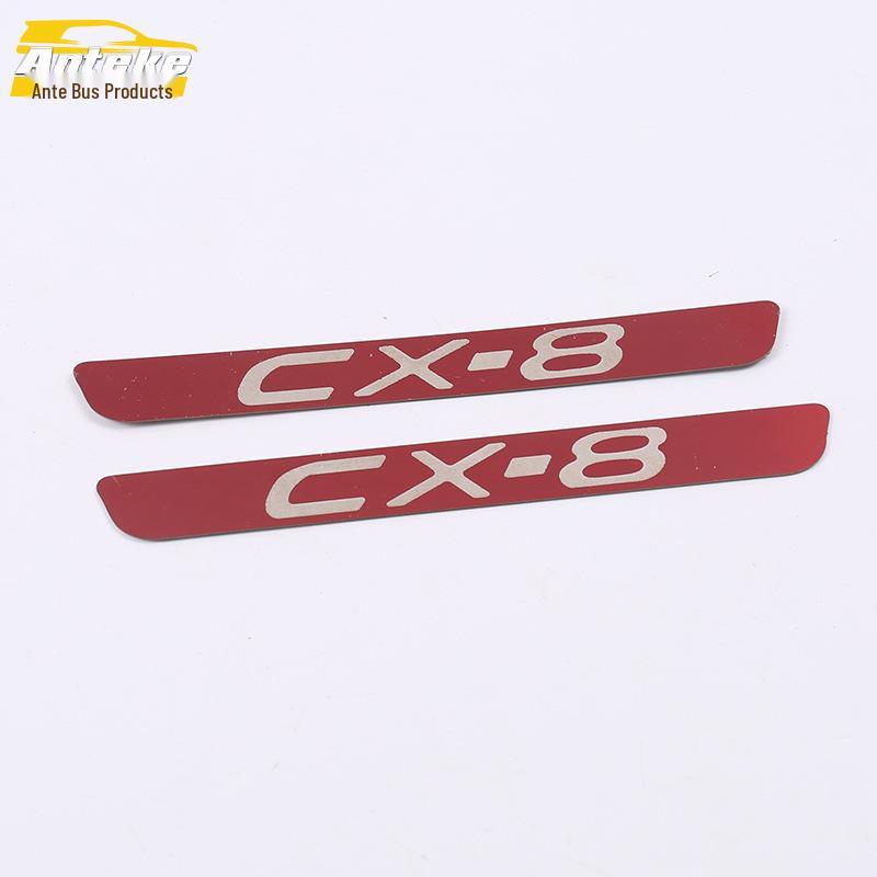 19 CX8 Rear Guard Plate Sequin & Tailgate Trunk Protection Pedal, Stainless Steel Modification Accessory