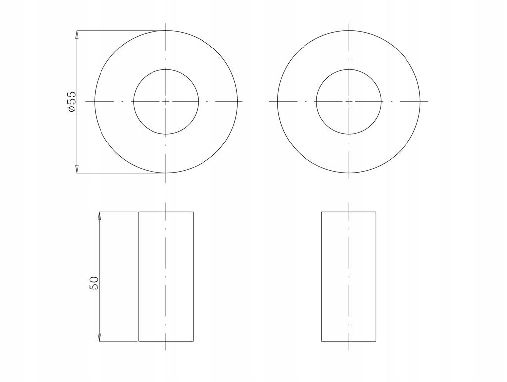 Chrome Masking Set Single Rosette with Sleeves