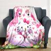 1 Stück Hello Kitty Einhorn Decke Leichte Flanell Überwurfdecke für Sofa Bett Reise Camping Wohnzimmer Büro Couch Stuhl