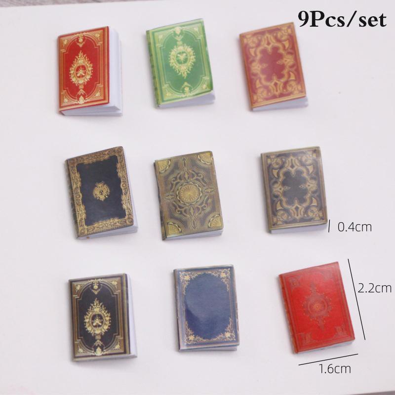 9Pcs/Set Doll House Classical Books Mini Pocket Jane Diary