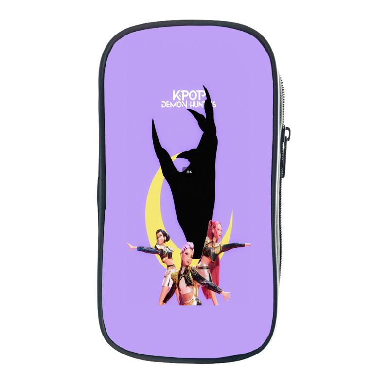 

Huntrix Girl Kpop Шкільний пенал Мисливці на демонів Сумка для зберігання приладдя Зої Румі Міра Саджа Хлопчики Діти Студенти Пенал Сумка Канцтовари 4