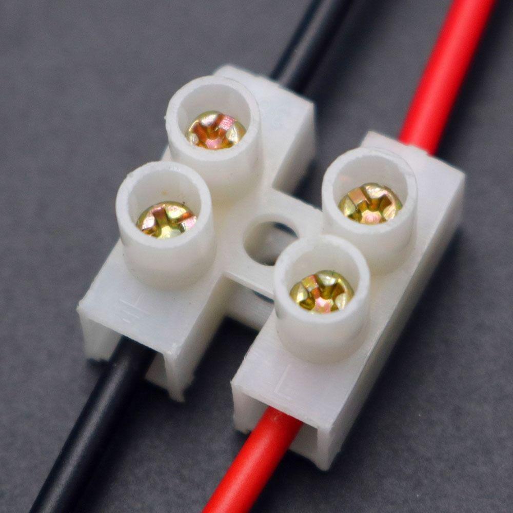 20Pcs Plastic LED Lighting Terminal Block 2P/3P Screw Cable Connector Lighting Decoration